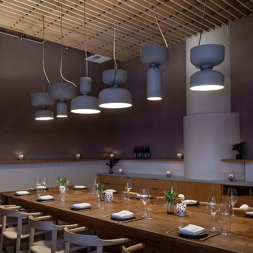 Geometrische LED Pendelleuchte Modernes Design