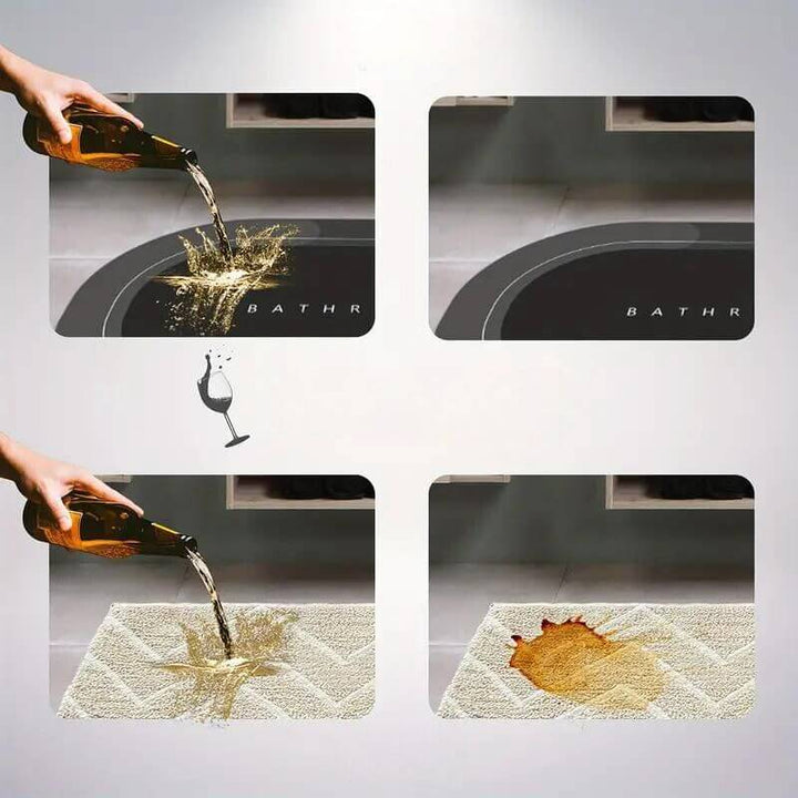 Schnelltrocknende Badmatte - Rutschfest & Hygienisch