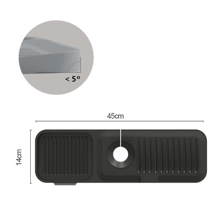 Silikon Ablaufmatte & Spritzschutz für Küche & Bad