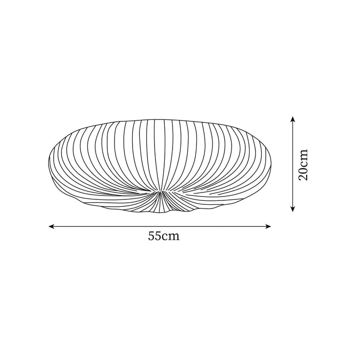 Moderne LED-Deckenleuchte, dimmbar, rund