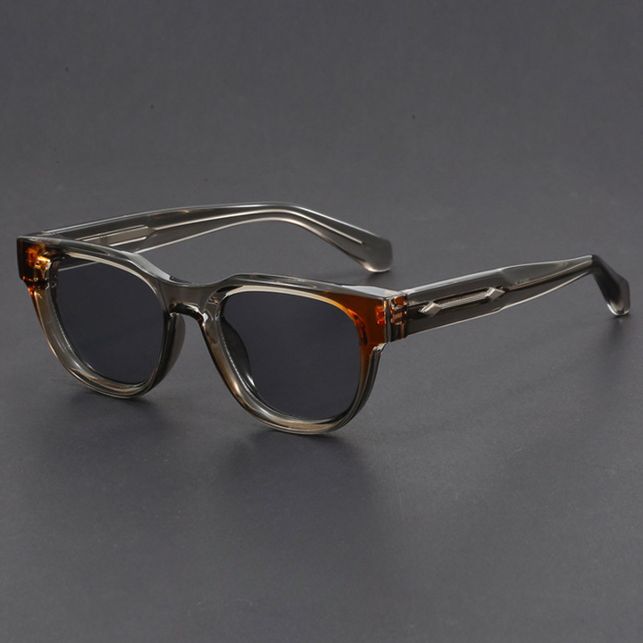 Fashionable polarized square sunglasses with UV400 for men and women.