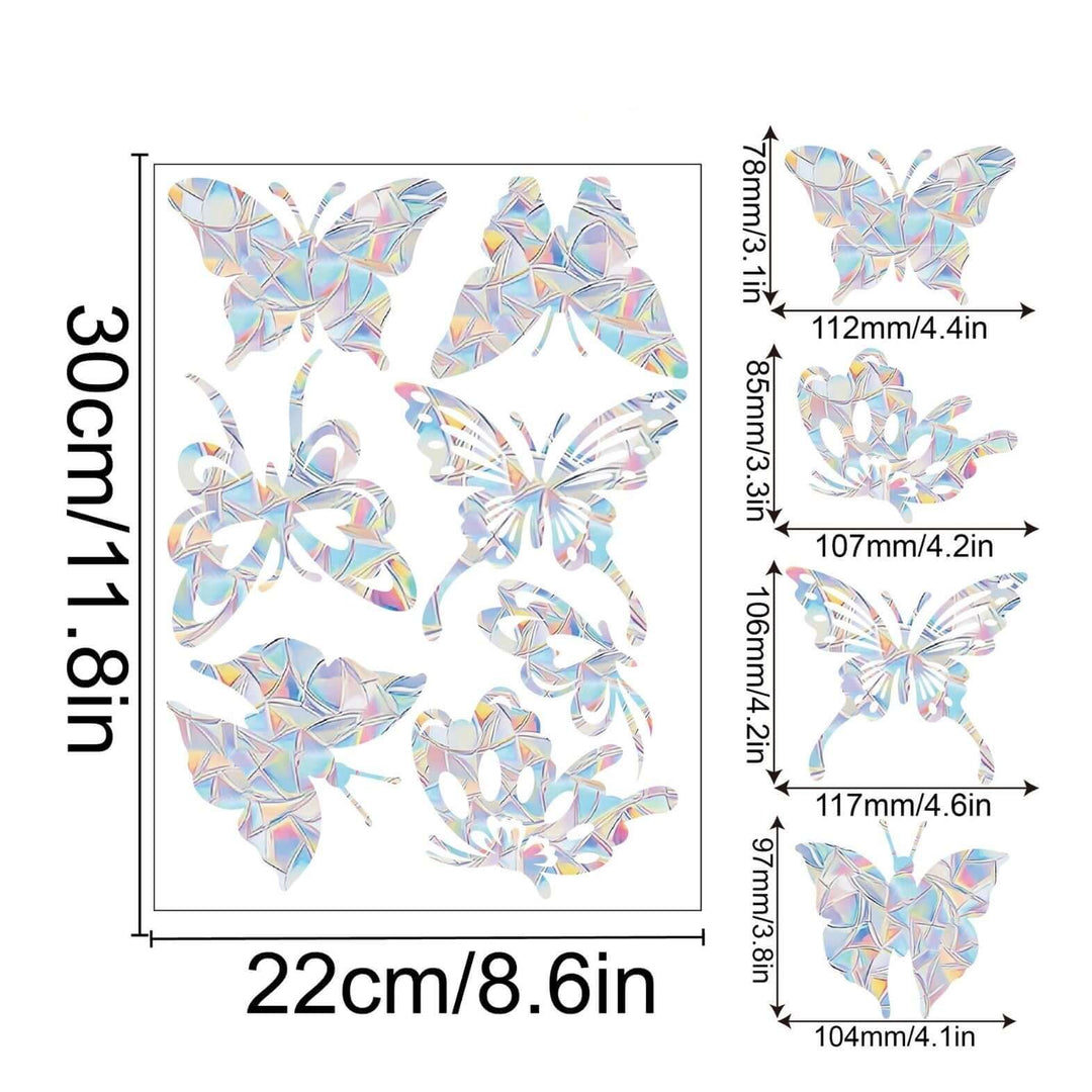 Regenbogen-Fensterdeko - Selbstklebend, Bunt, Dekorativ