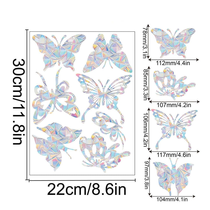 Regenbogen-Fensterdeko - Selbstklebend, Bunt, Dekorativ