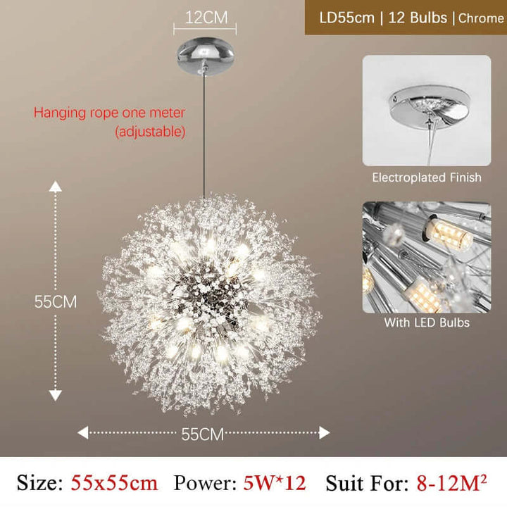 Moderner LED-Kristallkronleuchter