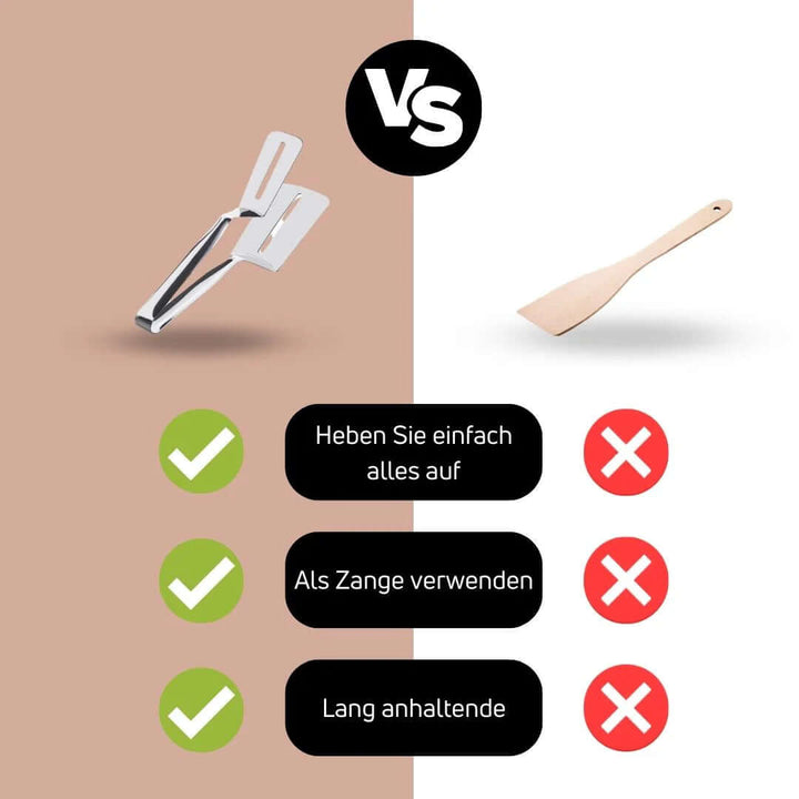 Doppelseitiger Grill- & Bratwender aus Edelstahl