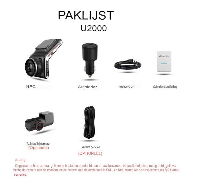 "4K Dashcam vorne & hinten, ideal für Nachtfahrten mit 24h Parkmodus. Hochauflösende Aufnahmen in jeder Position."