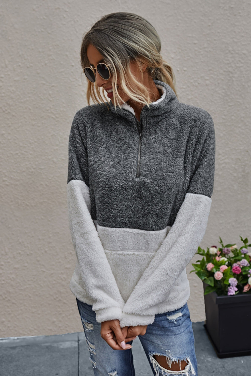 Reißverschluss-Taschenoberteil für Damen