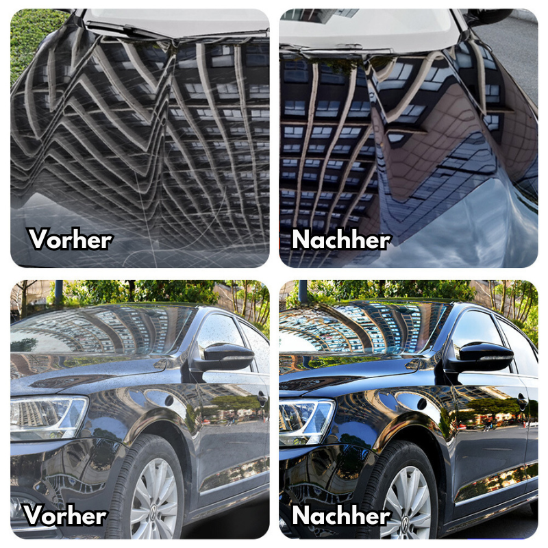 "50ml Autolack Kratzentferner mit Hochglanz Finish, schützt vor Kratzern, einfache Anwendung, kleines transparents Fläschchen