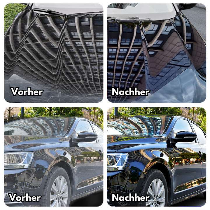 "50ml Autolack Kratzentferner mit Hochglanz Finish, schützt vor Kratzern, einfache Anwendung, kleines transparents Fläschchen