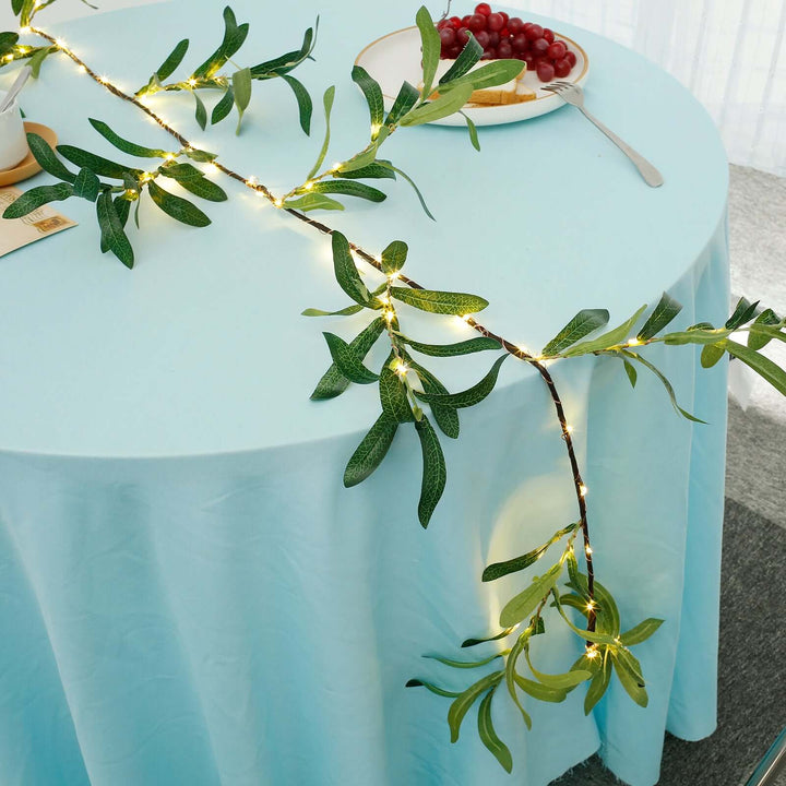 Dekorative LED Lichterkette Olivenzweig 182cm