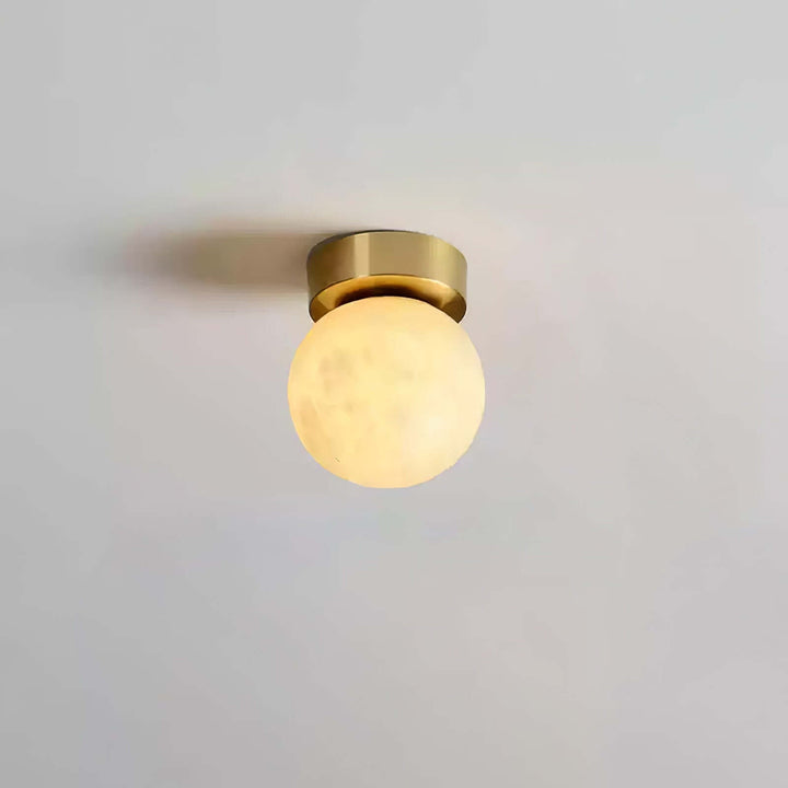 Mond Alabaster Deckenleuchte, Modern LED, 15cm