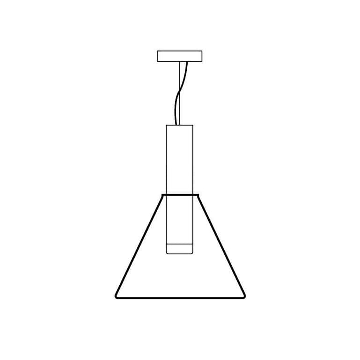 Elegante Pendelleuchte Glas & Metall