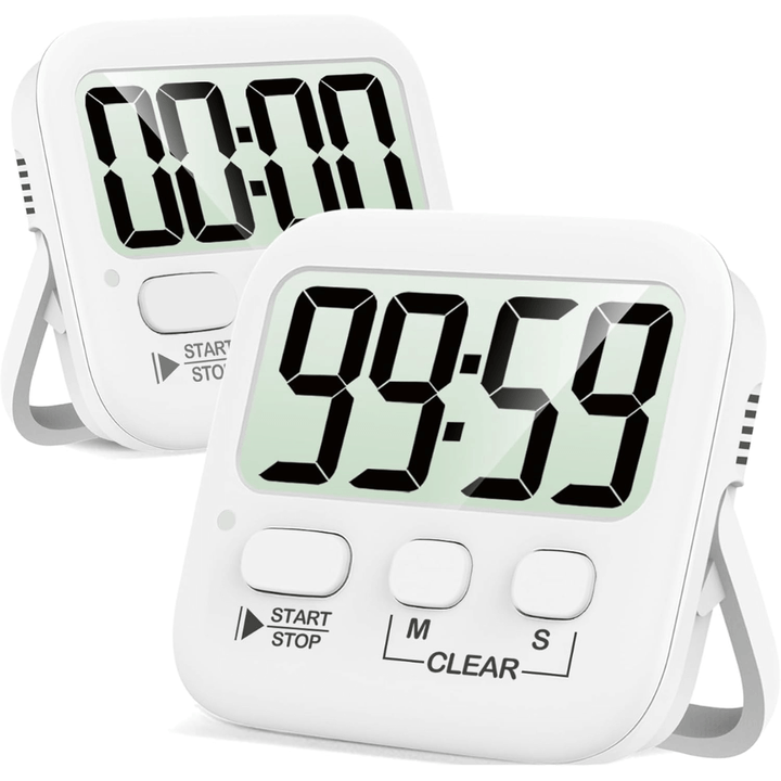 2er-Pack Digitale Küchen-Timer mit Magnet