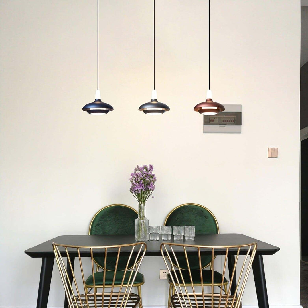 Moderne LED Pendelleuchte, Aluminium, 18cm