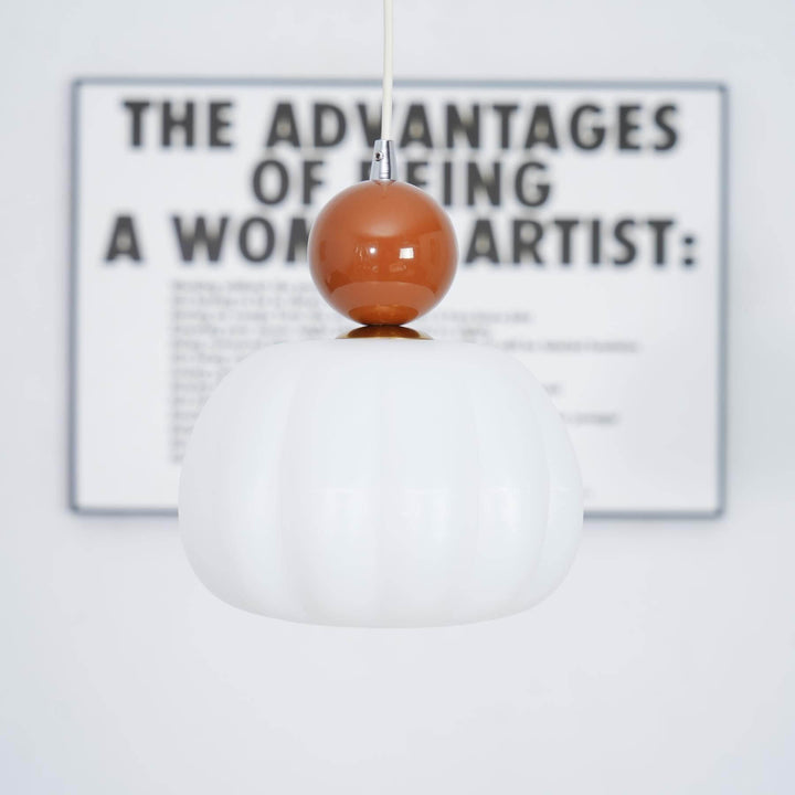 Elegante Kürbis Pendelleuchte, 14cm