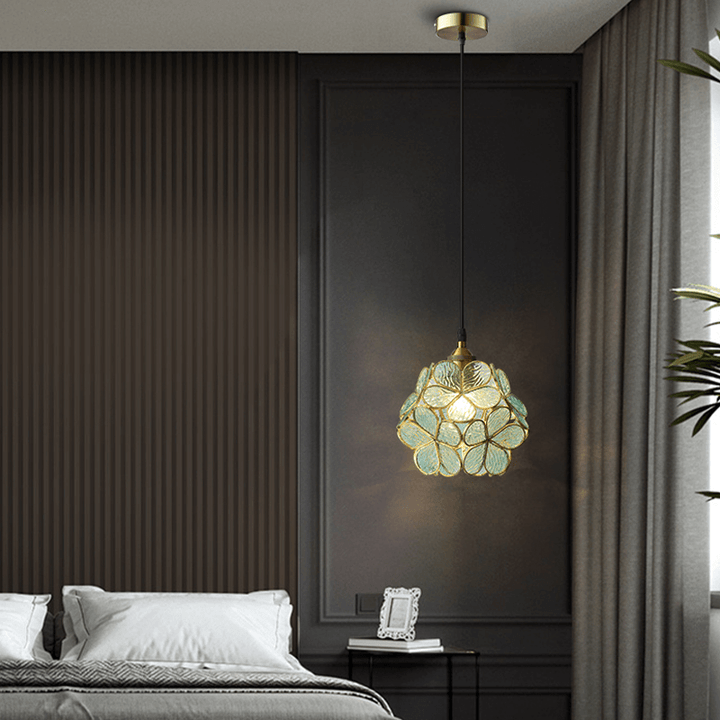 Blüten-Pendelleuchte Glas Modern Nordisch