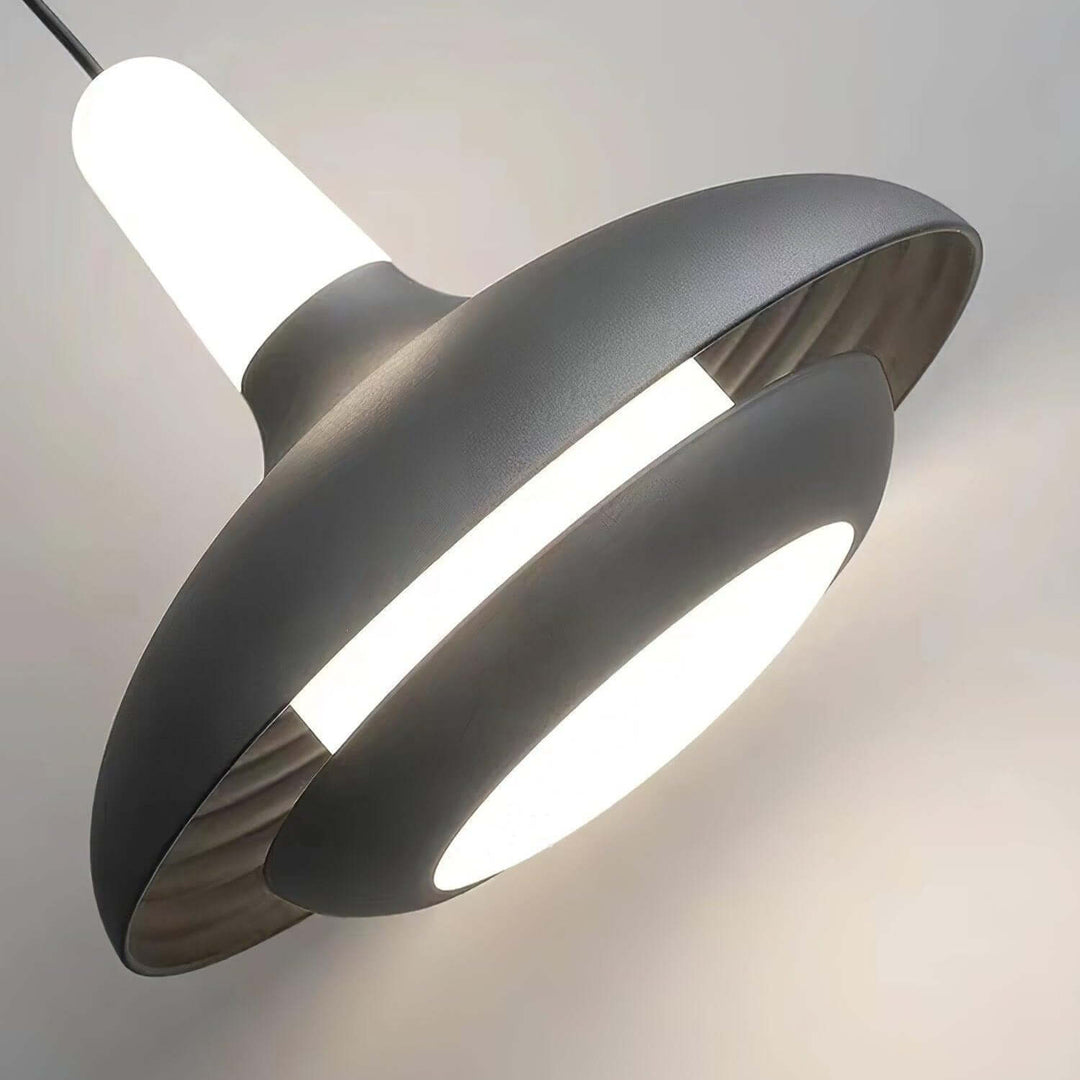 Moderne LED Pendelleuchte, Aluminium, 18cm