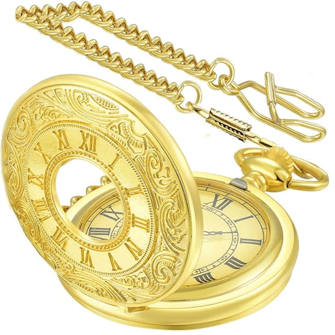 Elegante Vintage Taschenuhr mit Kette