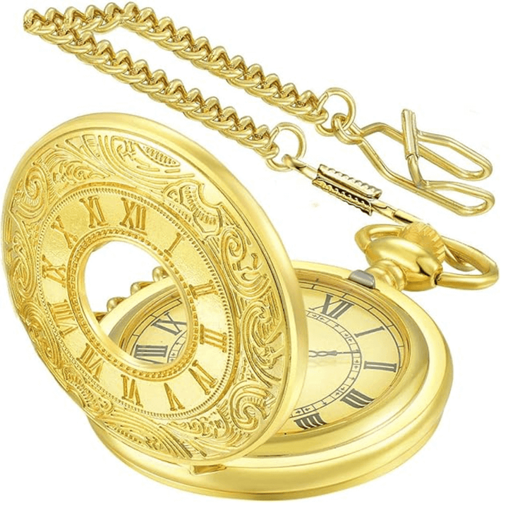 Elegante Vintage Taschenuhr mit Kette