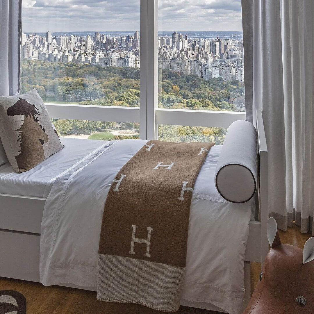 Kuschelige Woll-Kaschmir-Decke 140x170cm