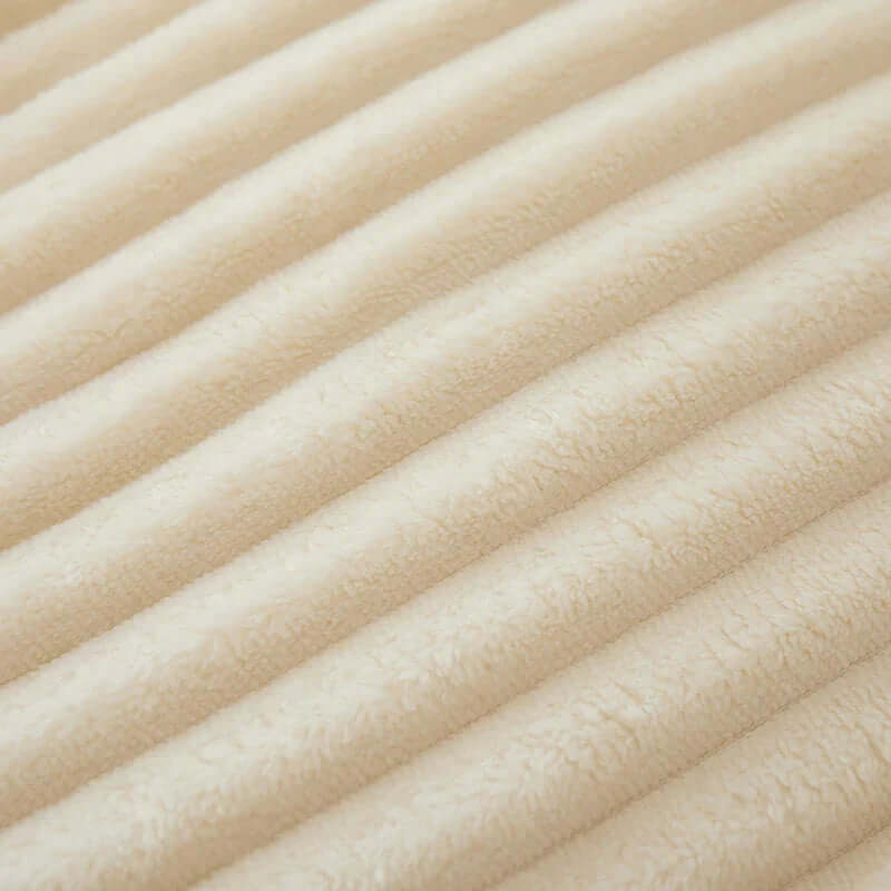 Kuschelige Flanell-Fleece-Decke gestreift