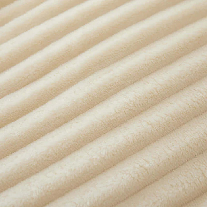 Kuschelige Flanell-Fleece-Decke gestreift