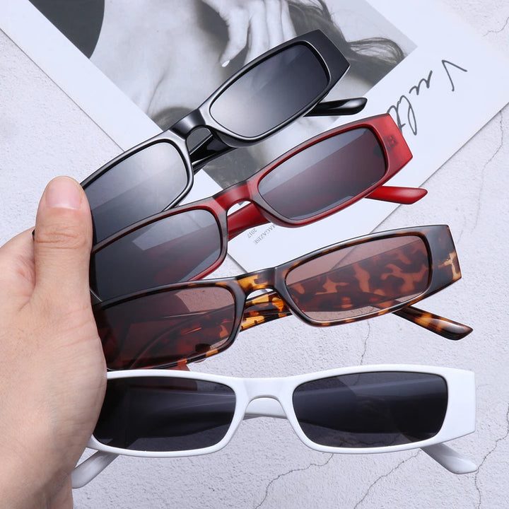 Chic women's retro slim shades, a fashion accessory providing essential UV400 protection.