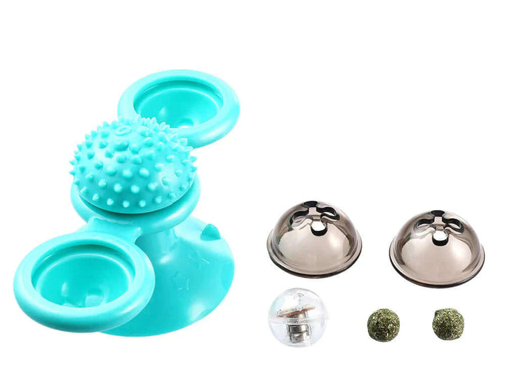 Interaktives Katzenspielzeug Windmühle mit Bällen