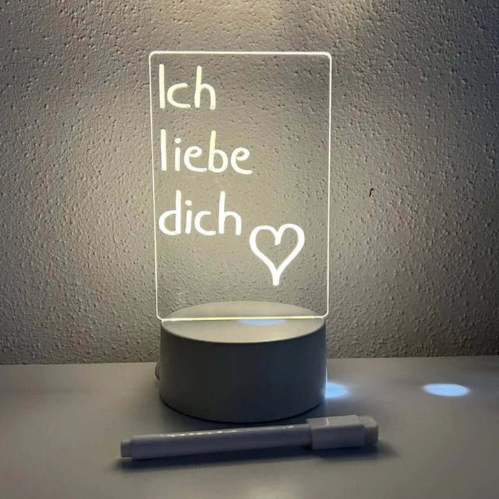 LED Schreibblock Leuchtblock Notizblock A5