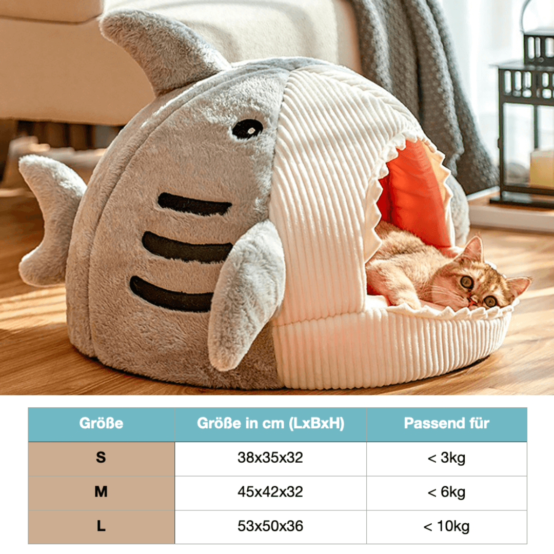 Gemütliche Katzenhöhle mit Kuschelkissen