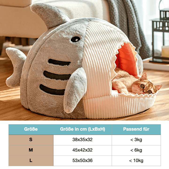 Gemütliche Katzenhöhle mit Kuschelkissen