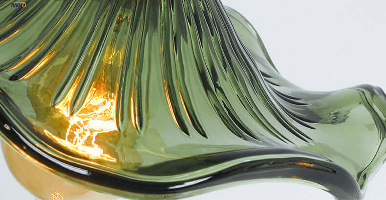 LED-Hängeleuchte, Buntglas & Kupfer - Modernes Design