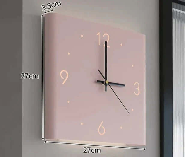 Moderne LED Doppelseitige Wanduhr Quadratisch