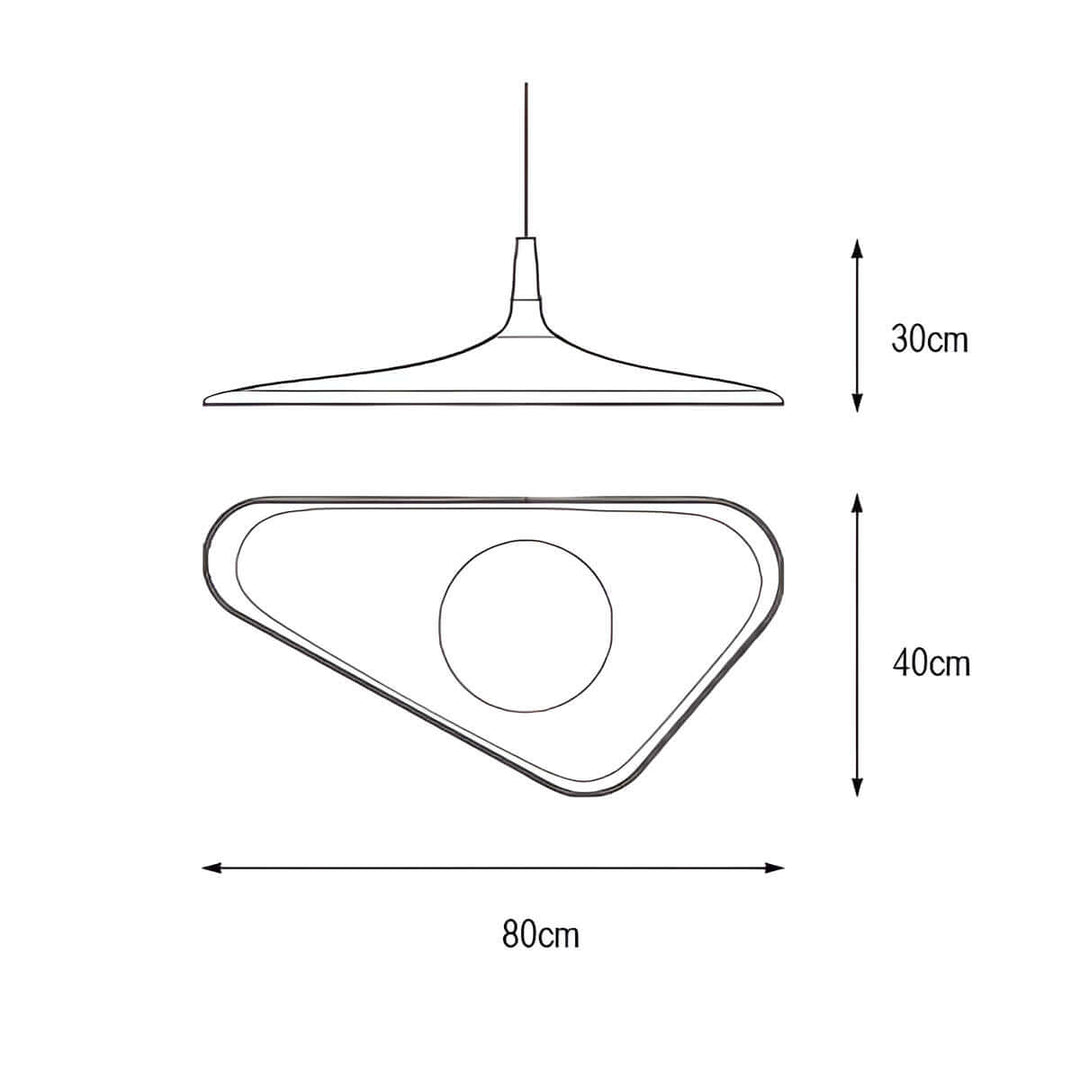 Designer-Pendelleuchte, Modernes Kunstharz, 60/80cm