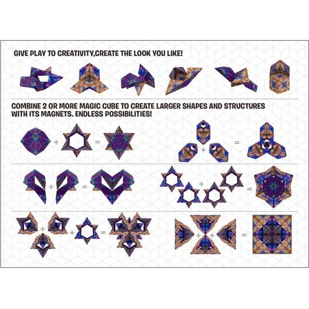 Magnetischer Kreativwürfel: Formen &amp - Muster