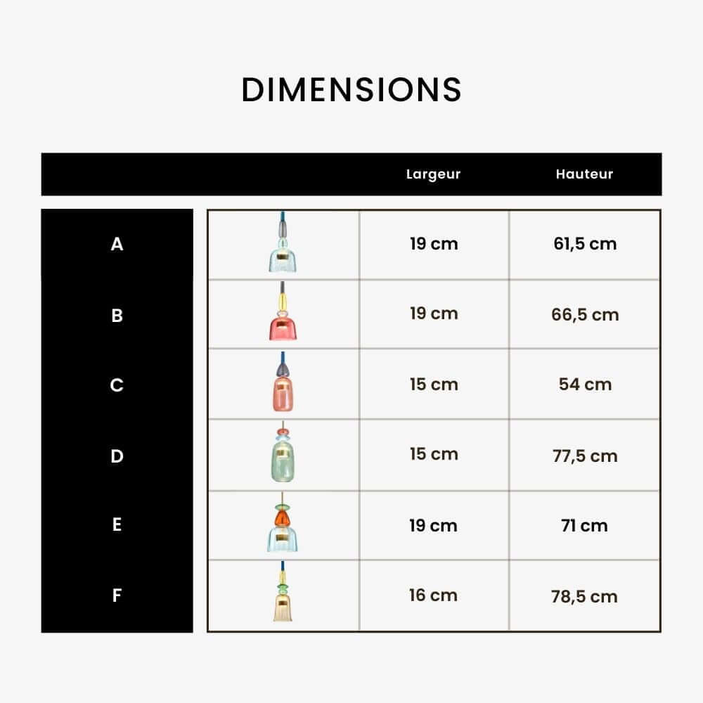 Bunte Hängeleuchte Modern - Sofia