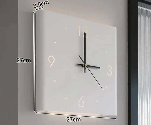 Moderne LED Doppelseitige Wanduhr Quadratisch