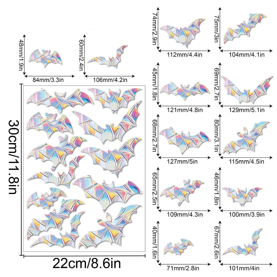 Regenbogen-Fensterdeko - Selbstklebend, Bunt, Dekorativ