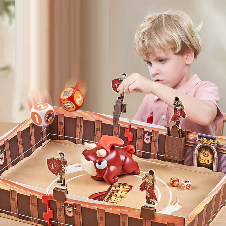 Familien-Brettspiel ToroDash - Actionreiches Stierkampf-Spiel