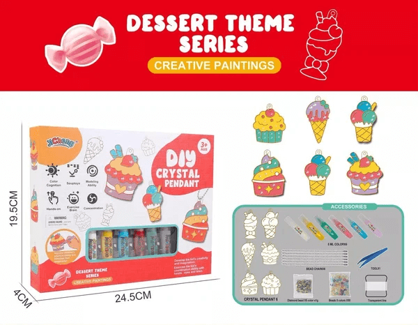 DIY Schlüsselanhänger Set - Glitzerndes Malvergnügen