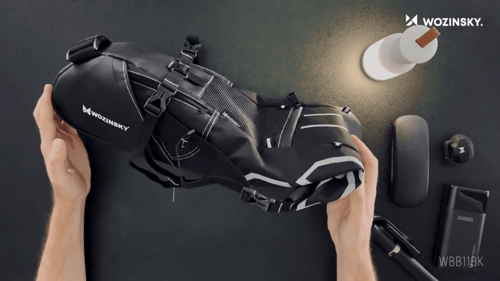 Wasserdichte Fahrradsatteltasche 12L - AquaTrail