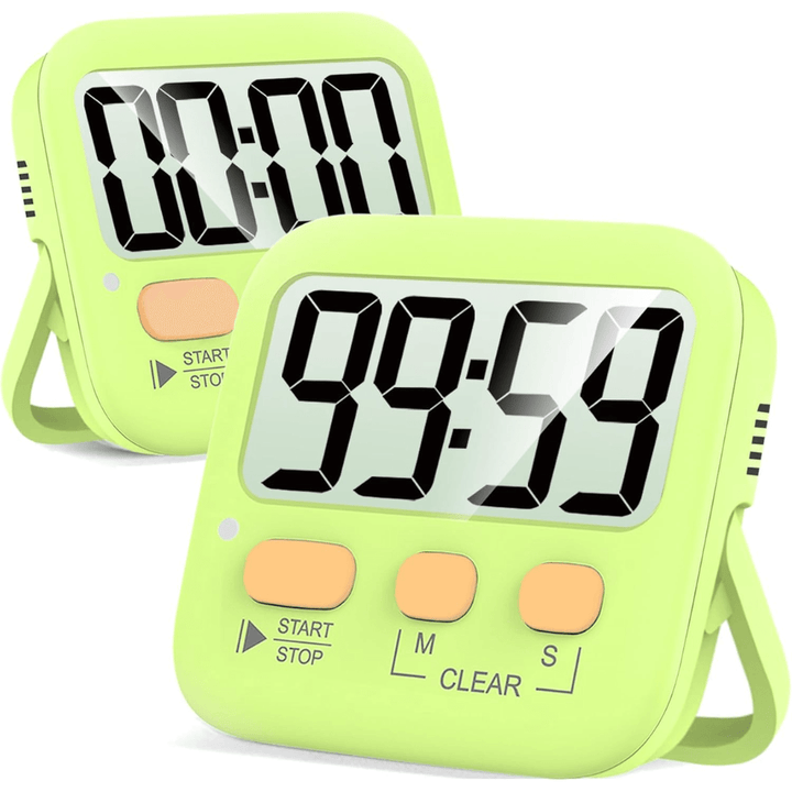 2er-Pack Digitale Küchen-Timer mit Magnet