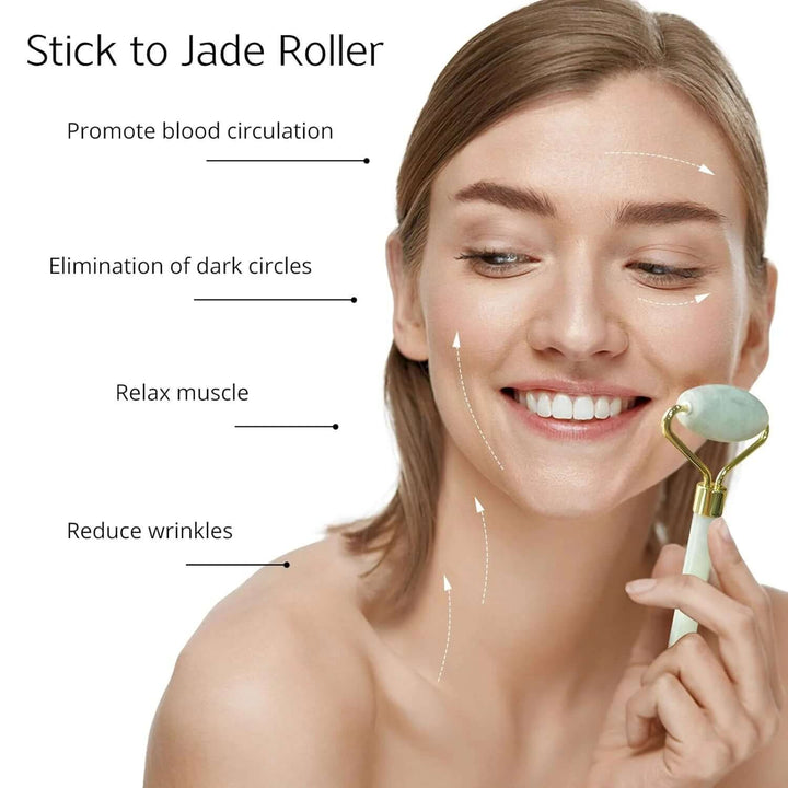 Gesichtsroller & Gua Sha Set - Für strahlende Haut