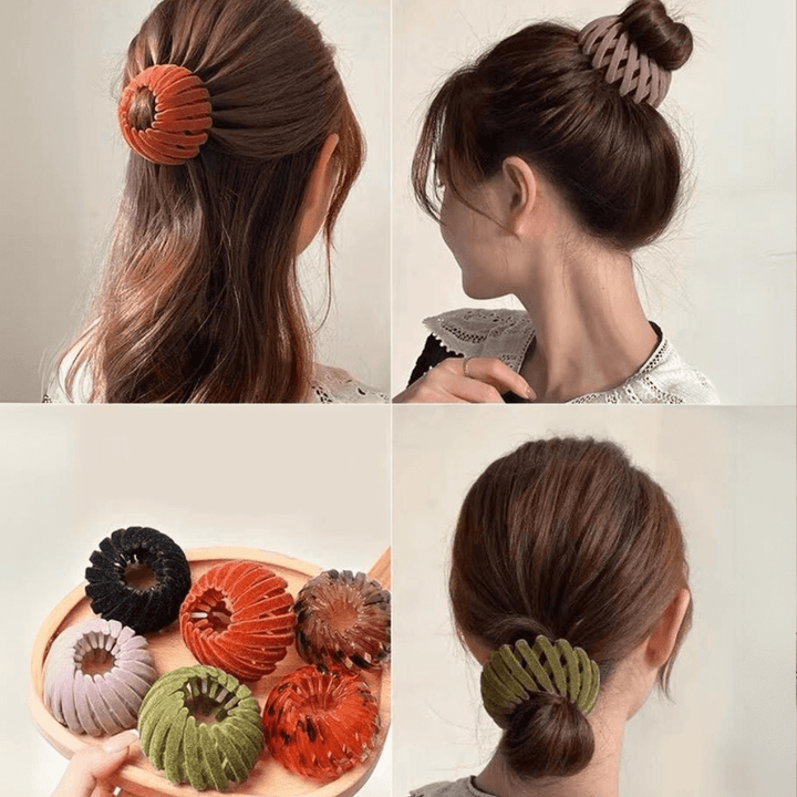 3er Set Vogelnest Haarspangen für Damen