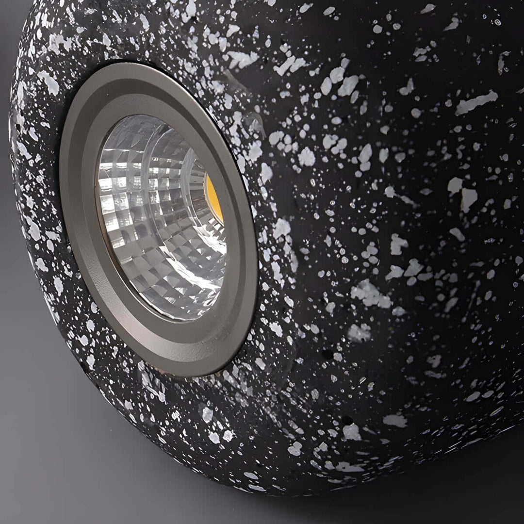 Industrielle Hängeleuchte- Zement & Glas