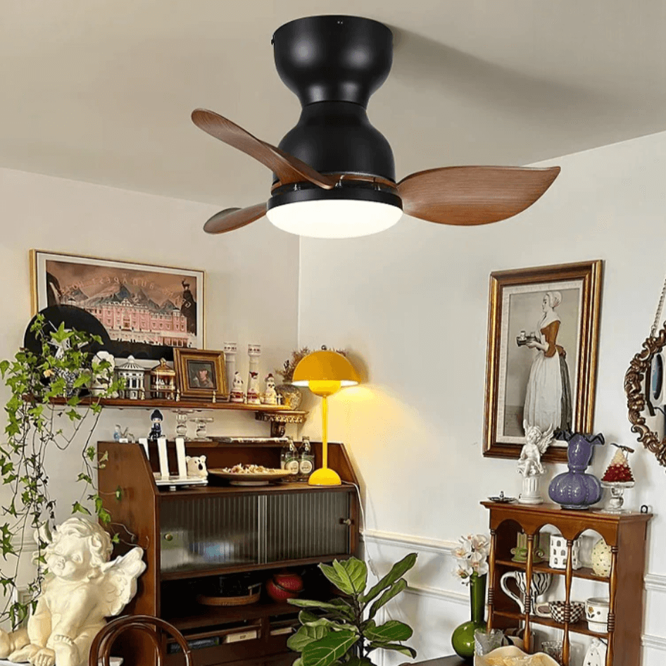 Moderner 46cm Deckenventilator mit LED-Licht