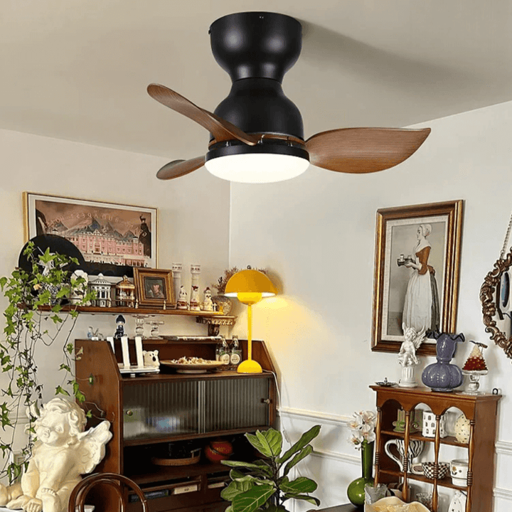 Moderner 46cm Deckenventilator mit LED-Licht