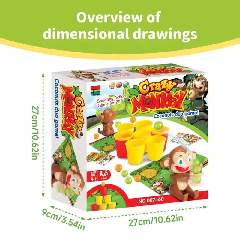 Zweipersonen-Schießspiel - Affen-Action Brettspiel