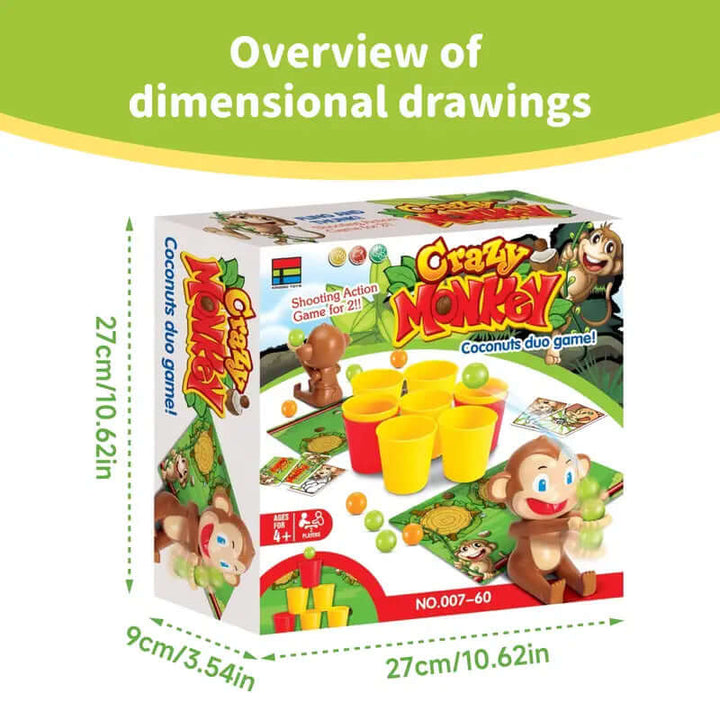 Zweipersonen-Schießspiel - Affen-Action Brettspiel