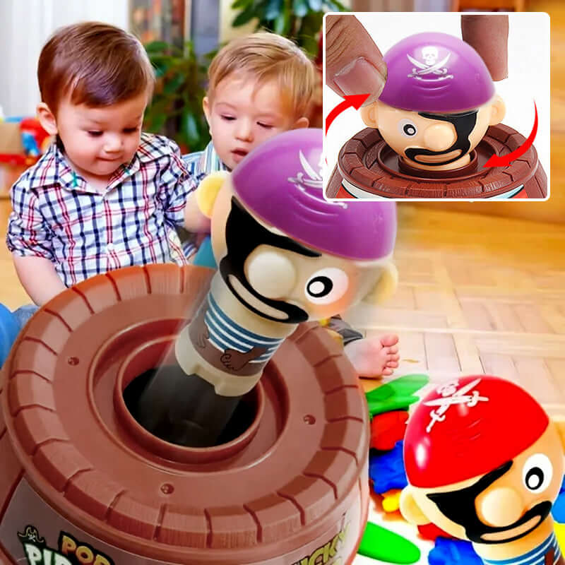 Piraten Stechspiel - Spannendes Stechspiel-Set für Familien